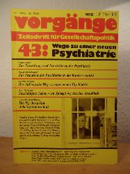 Hirschauer, Gerd (Redaktion):  Vorgnge. Zeitschrift fr Gesellschaftspolitik. Nr. 43, 19. Jahrgang 1980 (Heft 1). Titel: Wege zu einer neuen Psychiatrie 