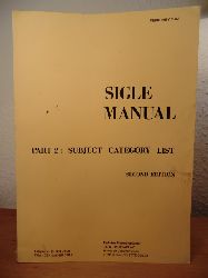 Technical Processing Center C. E .A. - Cen Saclay  Sigle Manual Part 2: Subject Category List. Second Edition 