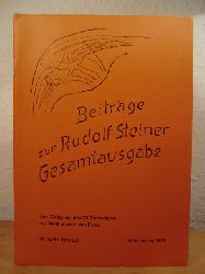 Rudolf Steiner-Nachlaverwaltung (Hrsg.):  Beitrge zur Rudolf Steiner Gesamtausgabe. Doppelnummer 43 / 44, Weihnachten 1973 