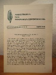 Arbeitskreis für Ernährungsforschung e.V. dch. Dr. med. Udo Renzenbrink (Hrsg.):  Ernährungsrundbrief Nr. 28. Ausgabe Winter 1978 / 1979 
