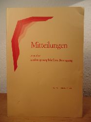 Anthrosophische Vereinigung in der  Schweiz (Hrsg.):  Mitteilungen aus der anthroposophischen Bewegung. Nr. 79 - Michaeli 1985 