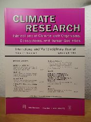 Meentemeyer, V., G. Esser and T. Oikawa (Editors):  Climate Research. Interactions of Climate with Organisms, Ecosystems, and Human Societes. International and Multidisciplinary Journal. Volume 1, Number 1, September 1990 