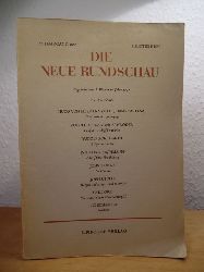 Bermann Fischer, Gottfried (Hrsg.) und Rudolf Hirsch (Red.):  Die Neue Rundschau. 71. Jahrgang 1960, Heft 3 