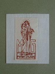 Klee, Fritz:  Exlibris fr Maria Gruber. Motiv: Maria mit Jesuskind 