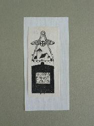 Klee, Fritz:  Exlibris fr Ernst Ludwig. Motiv: Zirkel mit Flgel-Symbol, darunter eine Burg 