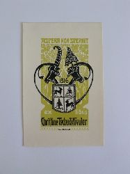 Roesch, Carl:  Exlibris fr Christine Tschudi-Freuler. Heraldisches Motiv 