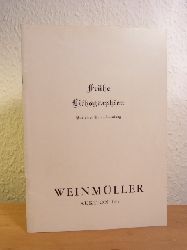 Auktionshaus Neumeister vormals Weinmller:  Frhe Lithographien, Deutschland, England, Frankreich. Einzelbltter und Bcher. Aus einer Privatsammlung. Weinmller Auktion Nr. 149 am 21. September 1973 