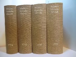 Schubart, Christian Friedrich Daniel:  Deutsche Chronik auf das Jahr 1774 bis 1777. Band 1 bis Band 4. Faksimiledruck. Mit einem Nachwort herausgegeben von Hans Krauss 