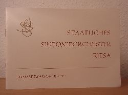 Bsche, Sabine (verantwortlich fr den Inhalt):  Staatliches Sinfonieorchester Riesa. Konzertsaison 1986 / 1987, Chefdirigent Gottfried Hellmundt 