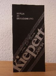 Antiquariat Kiepert Berlin:  Berlin und Brandenburg. Bcher, Graphik. Katalog Juni 1994 