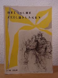 Scheidig, Dr. Walther (Katalogbearbeitung):  Deutsche Zeichnungen. Der Brger und seine Welt 1720 - 1820. Ausstellung in Weimar 1958 - 1959 