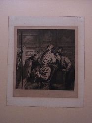 Ramus, Edmond und Honor Daumier:   l`atelier. Stich von Edmond Ramus nach einem Motiv Honor Daumier 