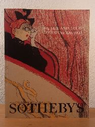 Sotheby`s New York:  The Life and Art of Toulouse-Lautrec. Property of R. H. Ellsworth Ltd., sold on the Behalf of the Owner, formerly in the Collection of Mr. & Mrs. Herbert Schimmel. Auction at Sotheby`s New York, March 23, 2001. Sale 7534 