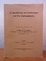 Scheuring, Eberhard:  Die Beurteilung der Werbetrger auf ihre Werbeeignung. Dissertation 