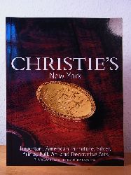 Christie`s New York:  Important American Furniture, Silver, Prints, Folk Art and Decorative Arts. Auction 18 and 19 January 2001, Christie`s New York. Sale Code: DOLPHIN-9592 