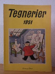 Bendix, Hans, Bo Bojesen und Svend Rindholt (Redaktion):  Tegnerier 1951. Udgivet af danske bladtegnere. 15. rgang 