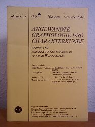 Ploog, Dr. Helmut (Hrsg.):  Angewandte Graphologie und Charakterkunde. Zeitschrift fr praktische Schriftpsychologie und verwandte Wissensbereiche. Heft 3, Dezember 1987 