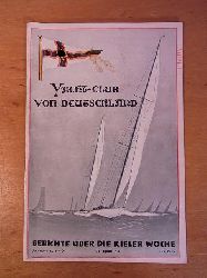 Schreiber, Curt E. (verantwortlich fr den Inhalt):  Monatsschrift des Yacht-Clubs von Deutschland e.V. 2. Jahrgang, Nr. 9, Juli 1939. Titel: Berichte ber die Kieler Woche 