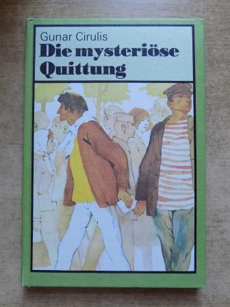 Cirulis, Gunar  Die mysteriöse Quittung - Buchclub 65. 