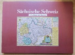 Brichzin, Hans und Hans Brunner  Schsische Schweiz - 13 schne alte Karten. Mappe mit Begleitheft. 