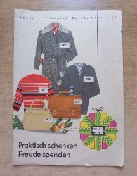   Katalog "Praktisch schenken, Freude spenden" vom Konsum-Versandhandel Karl-Marx-Stadt. 