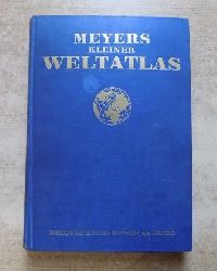 Lehmann, Edgar  Meyers kleiner Weltatlas - 92 Haupt- und Nebenkarten, mit alphabetischem Namensverzeichnis und einer geographischen Einleitung. 