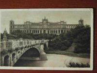   sehr alte AK s/w München - Maximiliansbrücke und Maximilianeum 