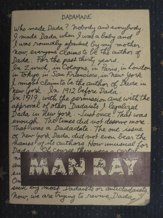 Ray, Man  Man Ray, Selbstporträt. - eine illustrierte Autobiographie 