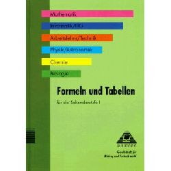   Formeln und Tabellen für die Sekundarstufe I. 