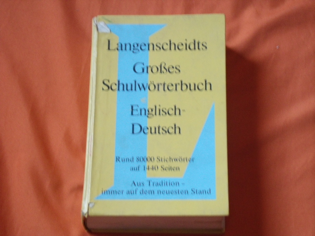Messinger, Heinz; Rüdenberg, Werner  Großes Schulwörterbuch Englisch-Deutsch 