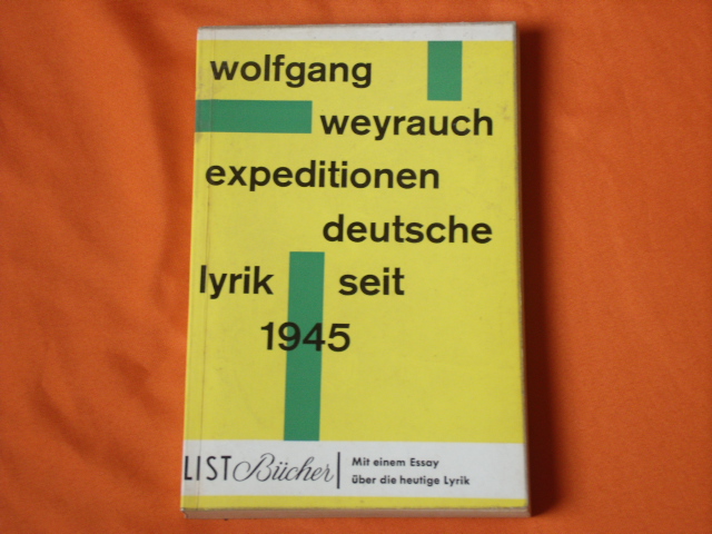 Weyrauch, Wolfgang (Hrsg.)  Expeditionen. Deutsche Lyrik seit 1945.  
