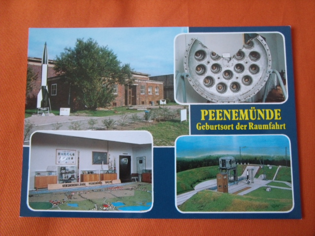   Postkarte: Peenemünde. Geburtsort der Raumfahrt. 