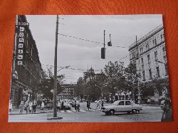   Postkarte: TOUREX. Budapest. Blick auf den Bahnhof-Nyugati pu. (Westbahnhof). 