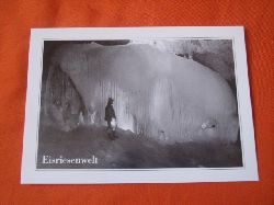   Postkarte: Eisriesenwelt bei Werfen, Sbg. Die grte Eishhle der Welt. Eisorgel.  