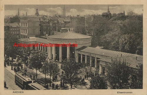 Historische Ansicht aus Deutschland um 1900,  Aachen/Elisenbrunnen, 19x13cm 