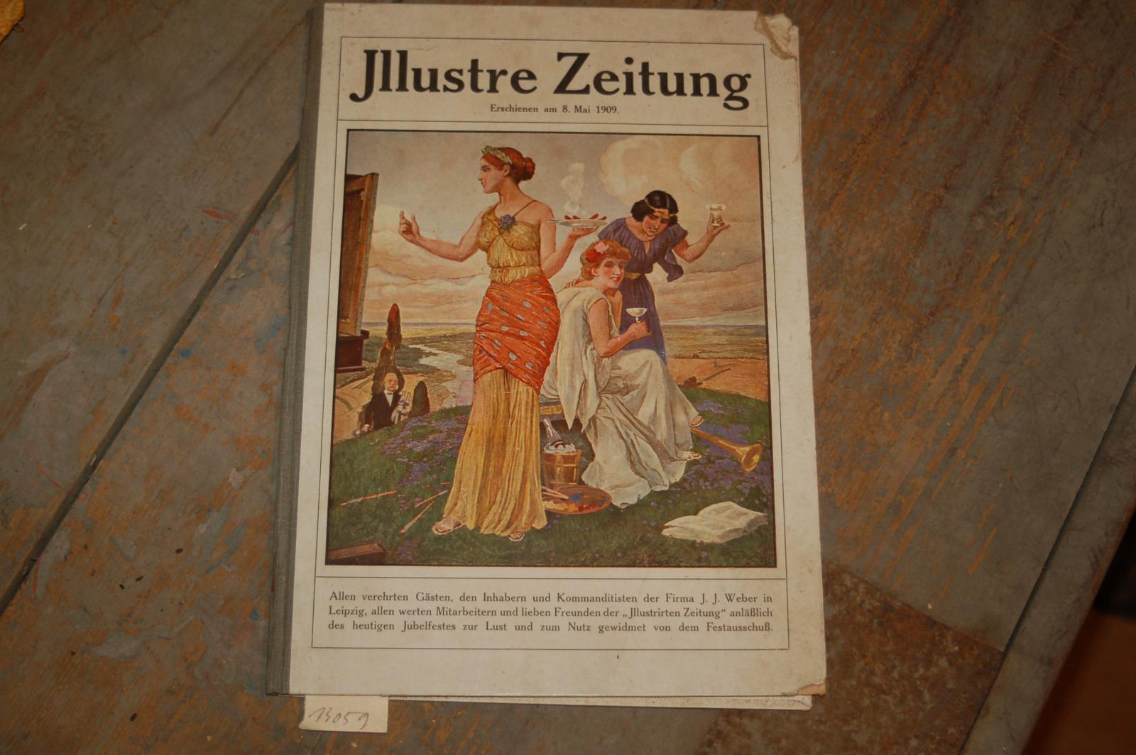 Firma J.J. Weber  lllustre Zeitung erschienen am 8. Mai 1909 (75 Jahre Jubiläum der Firma J.J. Weber Verlagsunternehmen) 