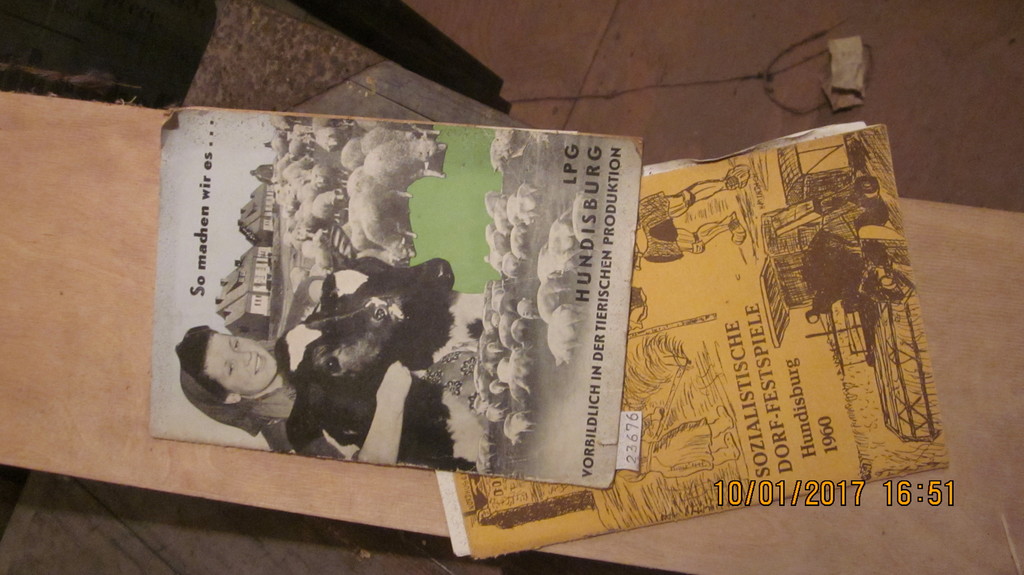 2 Broschüren zu Hundisburg  Sozialistische Dorf Festspiele Hundisburg 1960, Der Beitrag der LPG Nordhusen in Hundisburg zur Erfüllung der ökonomischen Hauptaufgabe 1959 