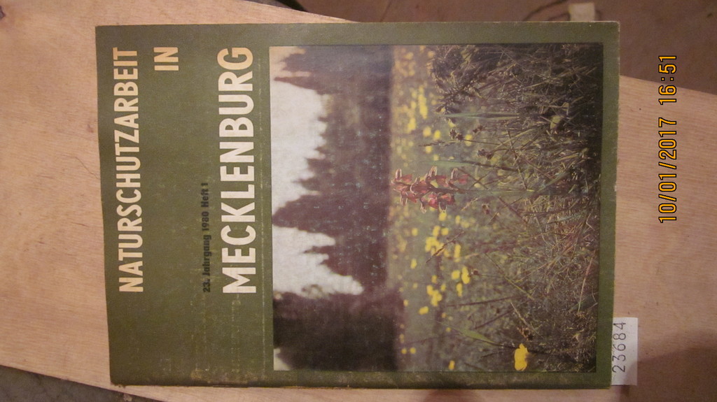 .  Naturschutzarbeit in Mecklenburg Heft 1 1980 