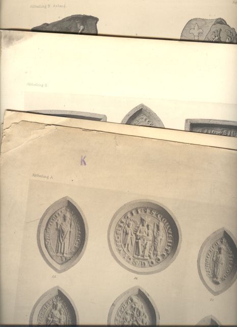 PFOTENHAUER,Paul  Schlesische Siegel 1250 - 1300  Abteilung A; Schlesische Adelssiegel bis 1327 Abteilung  B 