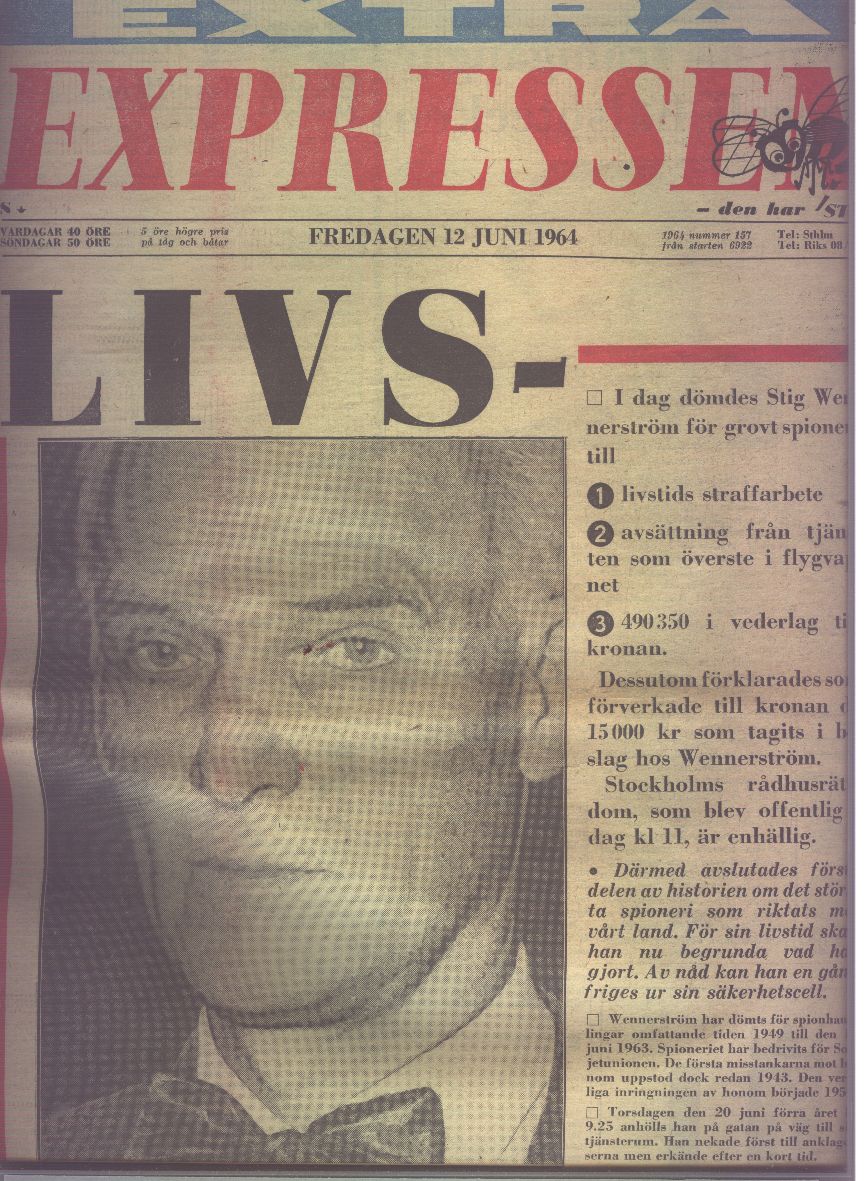 "."  Extra Expressen  Fredagen 12. Juni 1964 