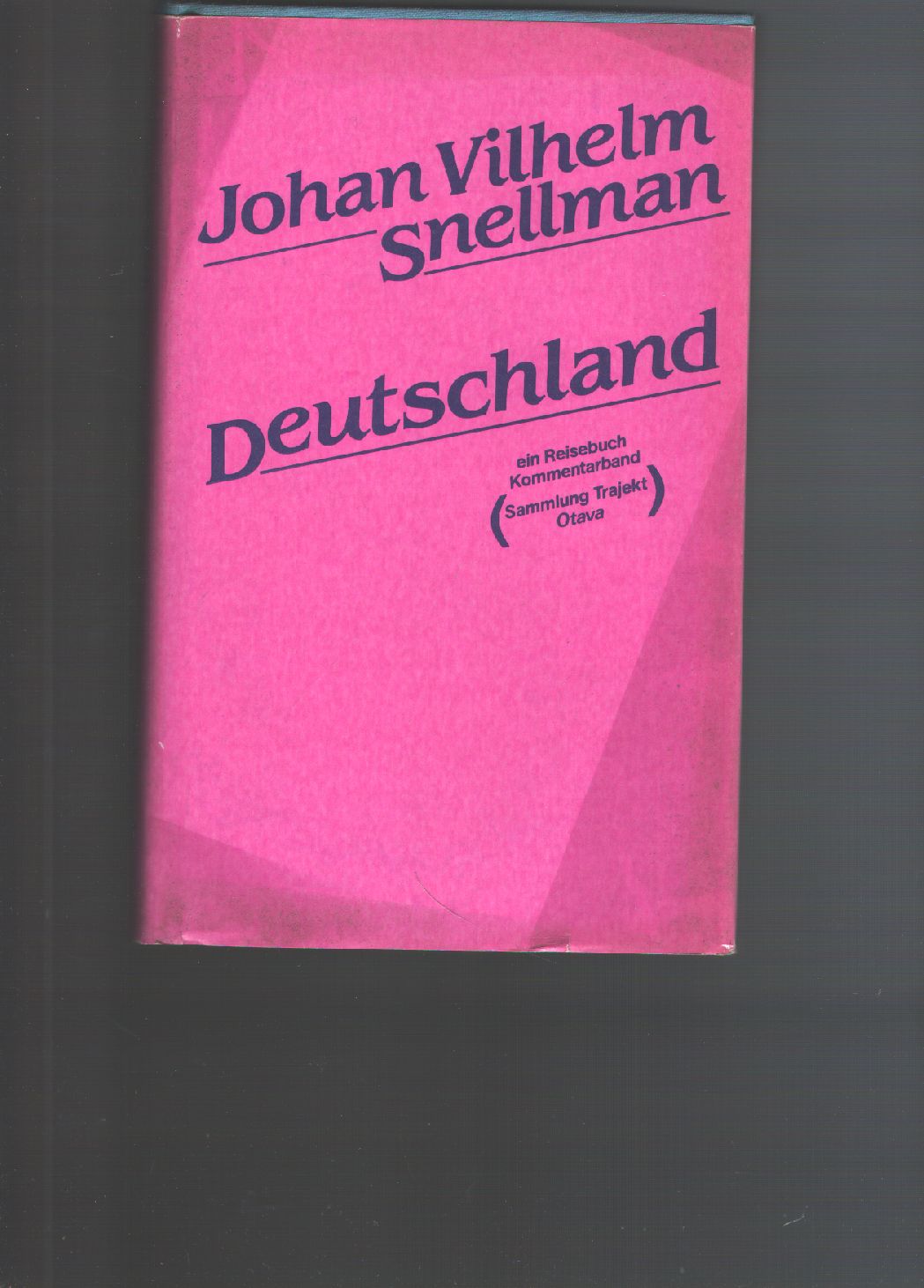 Johan Vilhelm Snellman  Deutschland Eine Reise durch die deutschsprachigen Länder 1840-1841  Band 2 