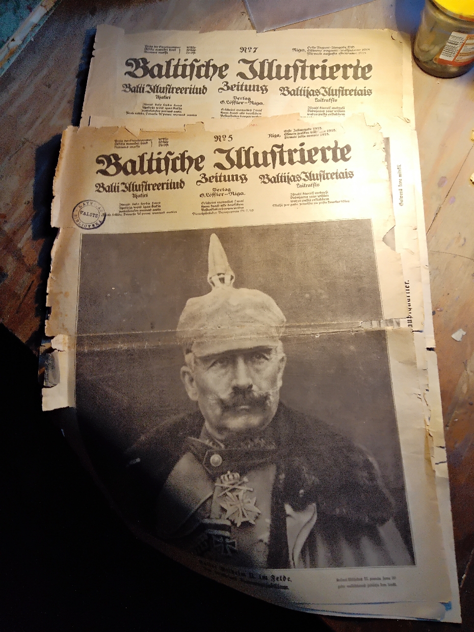 "."  Baltische Illustrierte Zeitung Nr. 5 und 7 1918 