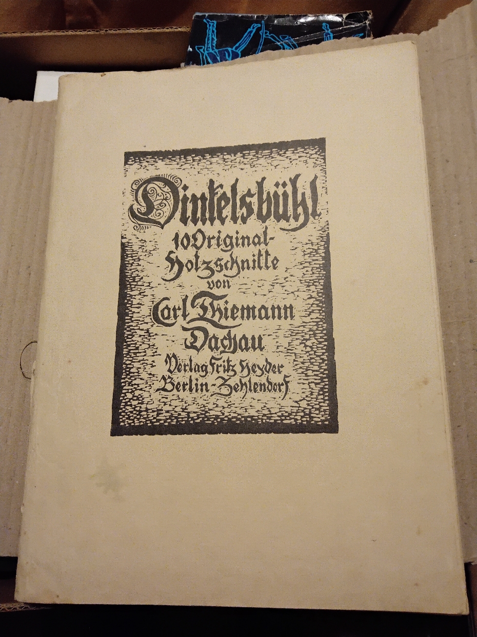 "."  Dinkelsbühl  10 Original - Holzschnitte von Carl Thiemann 