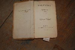 Voltaire  Romans  tome premier  Edition Touquet (mit handschriftlicher Signatur vom Herausgeber) 