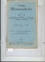 Bienemann, Neumann, Engelhardt Grgens und Schiemann  Baltische Monatsschrift Heft 5 49. Band 
