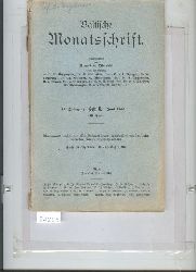 Loewenthal, Bienemann,   Baltische Monatsschrift Heft 6 49. Band 