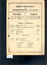 "."  Rigaer Sngerkreis und Orchesterverein Harmonie  Konzert am 9. Mrz 