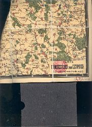 "."  Karte der Umgegend von Leipzig 