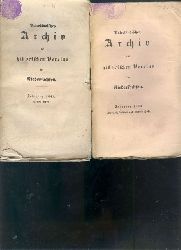 Bronnenberg   Havemann  Schaumann  Vaterlndisches Archiv des historischen Vereins fr Niedersachsen  Jahrgang 1841 Erstes bis Viertes Heft   ( zus.2 Hefte) 