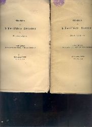 Vereinsausschuss  Archiv des historischen Vereins fr Niedersachsen  Jahrgang 1845  zwei Doppelhefte 